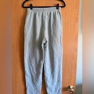 Paul Harris Design Women's M Light Green Cotton Blend Sweatpants Straight Leg